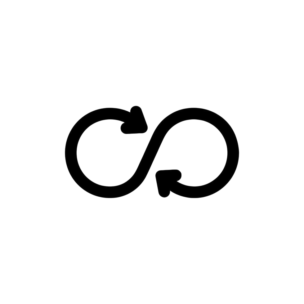 Home 11 circular symbol for infinity and cycle concept with arrows a versatile icon suitable for business logos and technology graphics vector